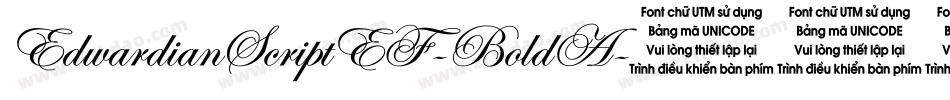 EdwardianScriptEF-BoldA字体转换