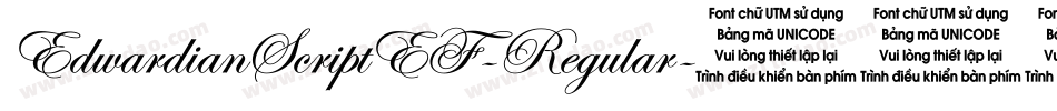 EdwardianScriptEF-Regular字体转换