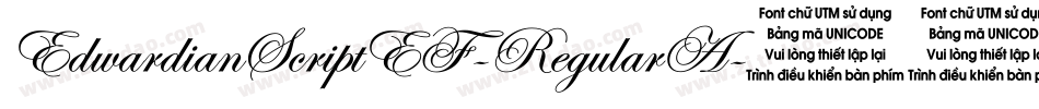 EdwardianScriptEF-RegularA字体转换