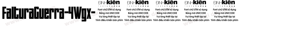 FalturaGuerra-4Wgx字体转换