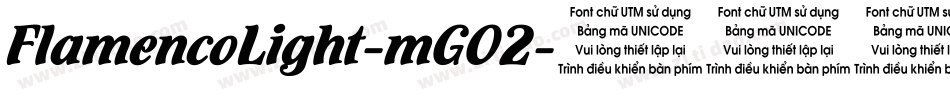 FlamencoLight-mG02字体转换