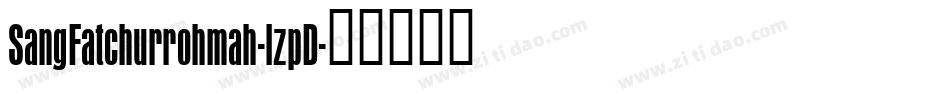 SangFatchurrohmah-lzpD字体转换