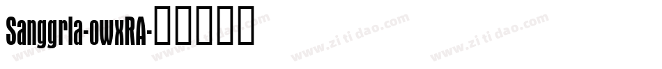 Sanggria-owxRA字体转换