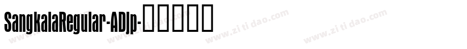 SangkalaRegular-ADjp字体转换