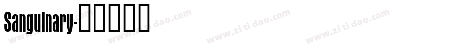 Sanguinary字体转换
