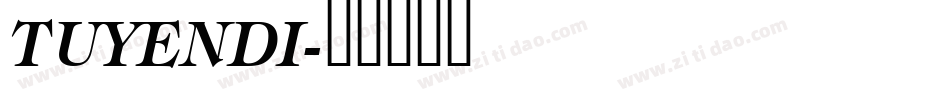 TUYENDI字体转换
