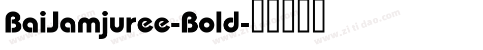 BaiJamjuree-Bold字体转换
