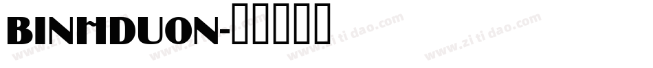BINHDUON字体转换