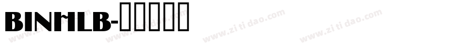 BINHLB字体转换