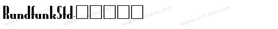 RundfunkStd字体转换