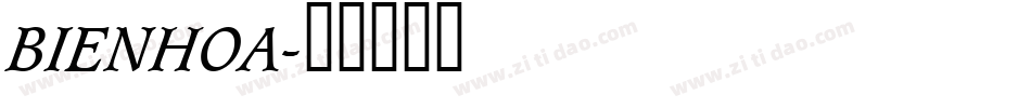 BIENHOA字体转换