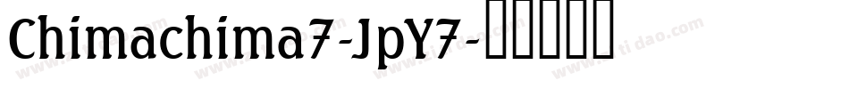 Chimachima7-JpY7字体转换