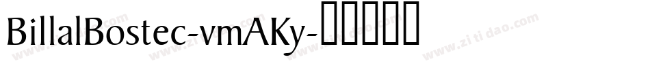 BillalBostec-vmAKy字体转换