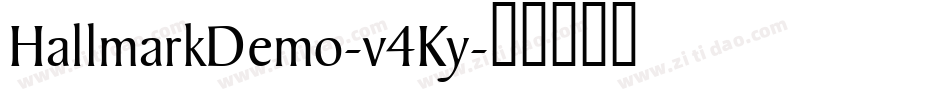 HallmarkDemo-v4Ky字体转换