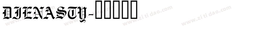 DIENASTY字体转换
