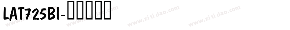 LAT725BI字体转换