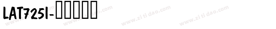 LAT725I字体转换