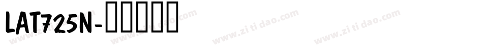 LAT725N字体转换