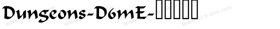 Dungeons-D6mE字体转换