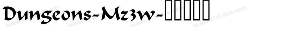 Dungeons-Mz3w字体转换