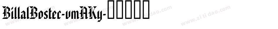 BillalBostec-vmAKy字体转换