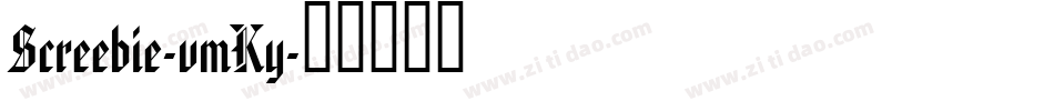 Screebie-vmKy字体转换