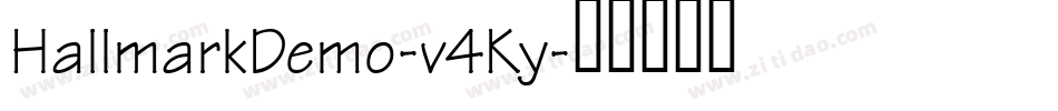 HallmarkDemo-v4Ky字体转换
