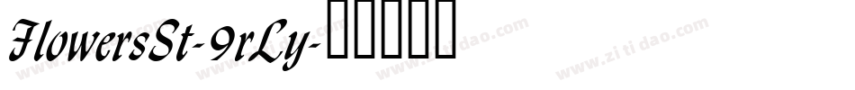 FlowersSt-9rLy字体转换