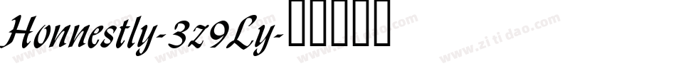 Honnestly-3z9Ly字体转换