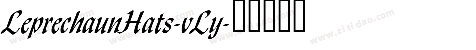 LeprechaunHats-vLy字体转换