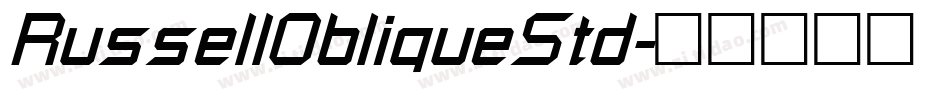 RussellObliqueStd字体转换