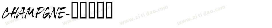 CHAMPGNE字体转换