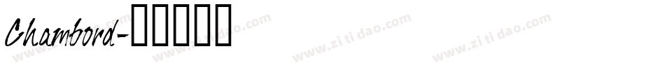 Chambord字体转换