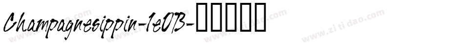 Champagnesippin-1eOB字体转换