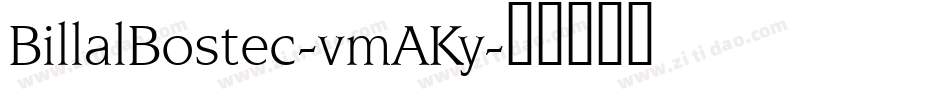 BillalBostec-vmAKy字体转换