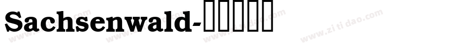 Sachsenwald字体转换