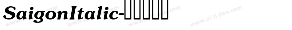 SaigonItalic字体转换