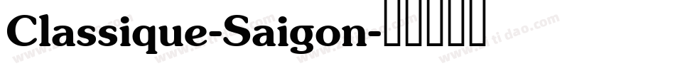 Classique-Saigon字体转换