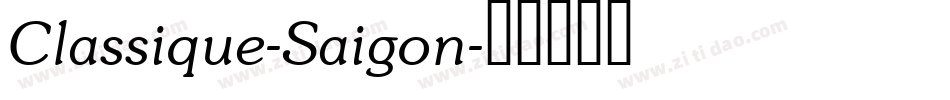 Classique-Saigon字体转换