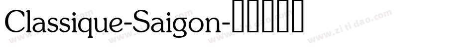 Classique-Saigon字体转换