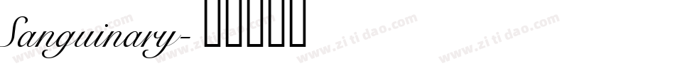 Sanguinary字体转换