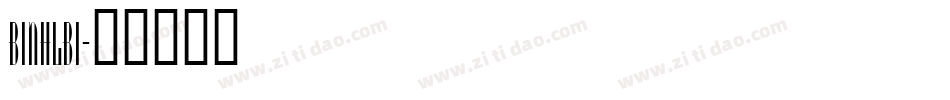 BINHLBI字体转换