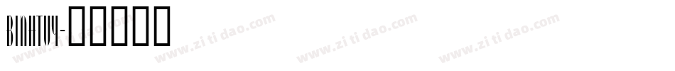 BINHTUY字体转换