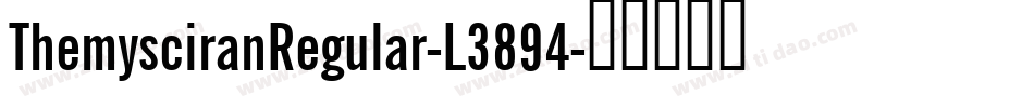 ThemysciranRegular-L3894字体转换