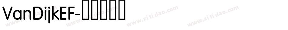VanDijkEF字体转换