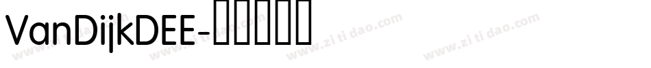 VanDijkDEE字体转换