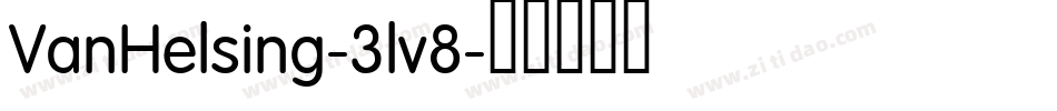VanHelsing-3lv8字体转换