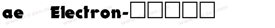 ae_Electron字体转换