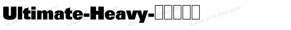 Ultimate-Heavy字体转换