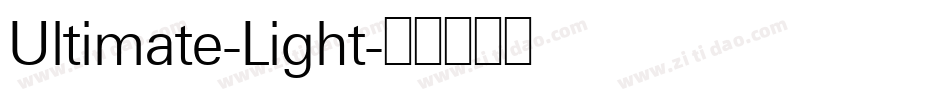 Ultimate-Light字体转换